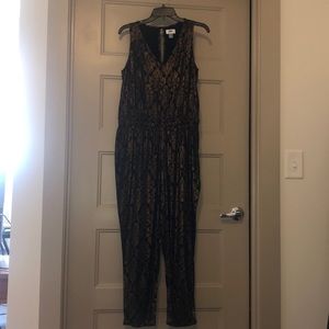 Gold foil printed jumpsuit